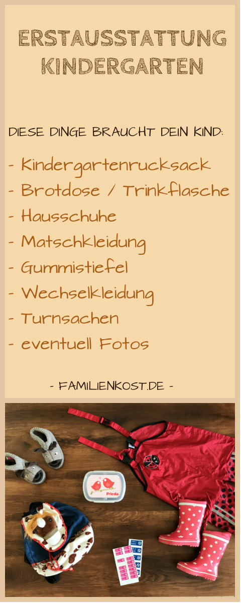  Foto zu Kindergarten Erstaustattung: Was braucht mein Kind in der Kita? 